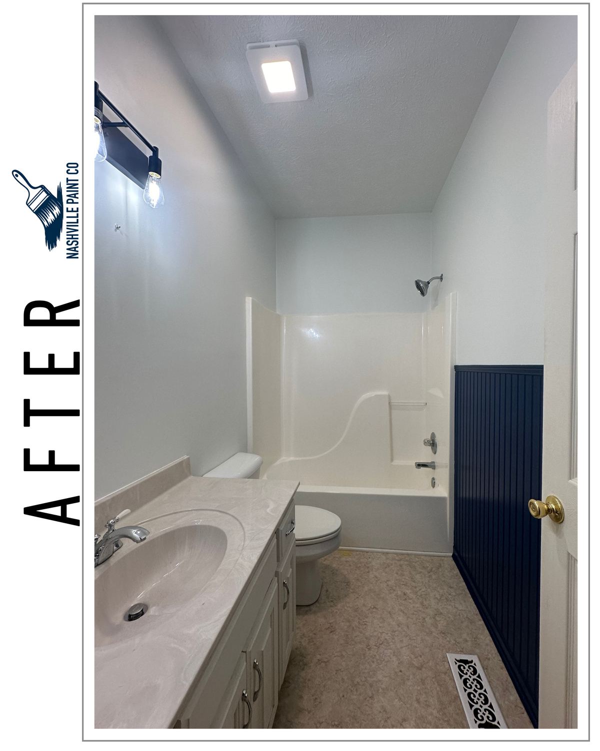 Goodlettsville Bathroom Refresh — Nashville Paint Co, Nashville, Tennessee