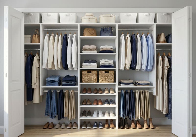 Reach In Closet — National Closet Company, Gallatin, Tennessee